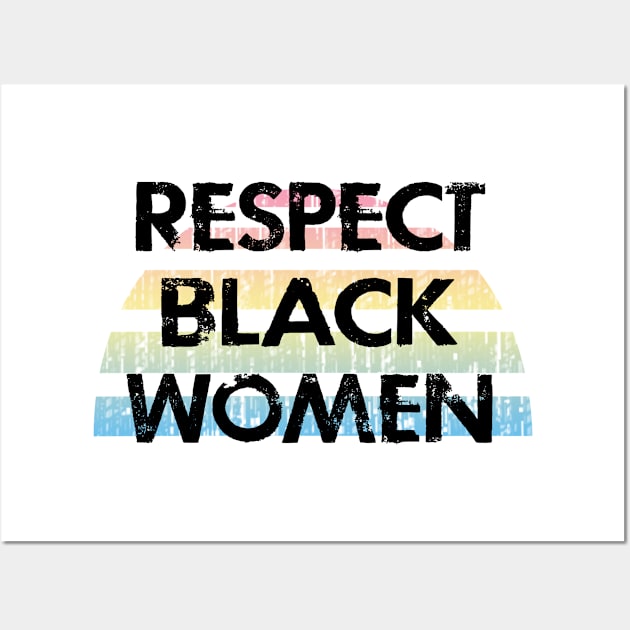 Respect, empower black ladies. Black female lives matter. Protect black women, girls. Racial justice. My skin color is not a crime. Systemic racism. End white supremacy, sexism Wall Art by IvyArtistic